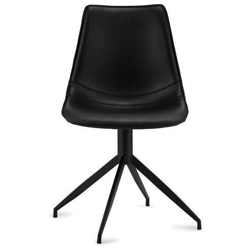 Set of 2 Black Dining Chairs Isabel
